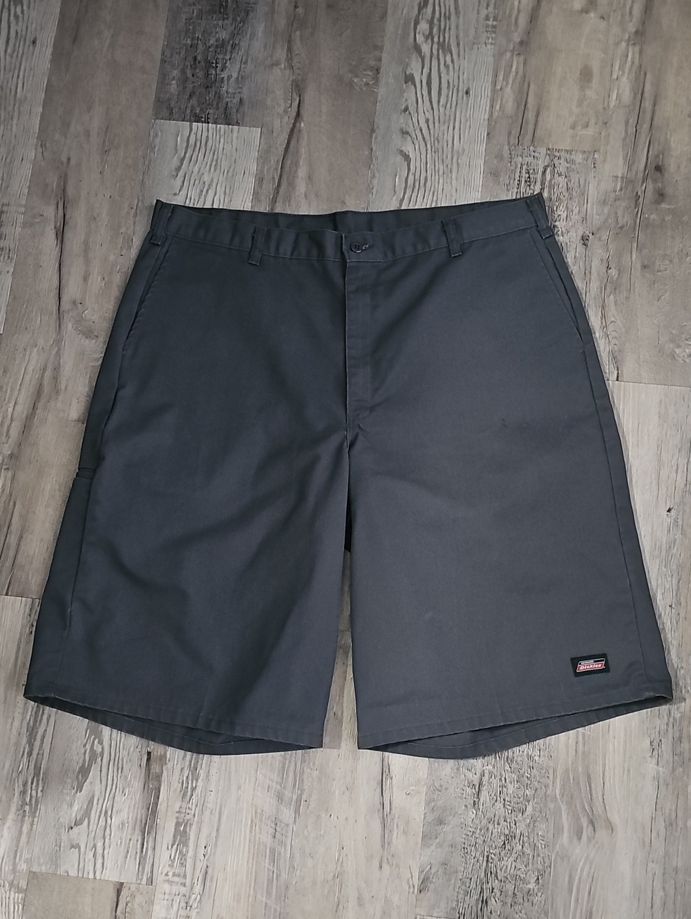 Dickies Men's Dark Grey Flat-Front Work Shorts